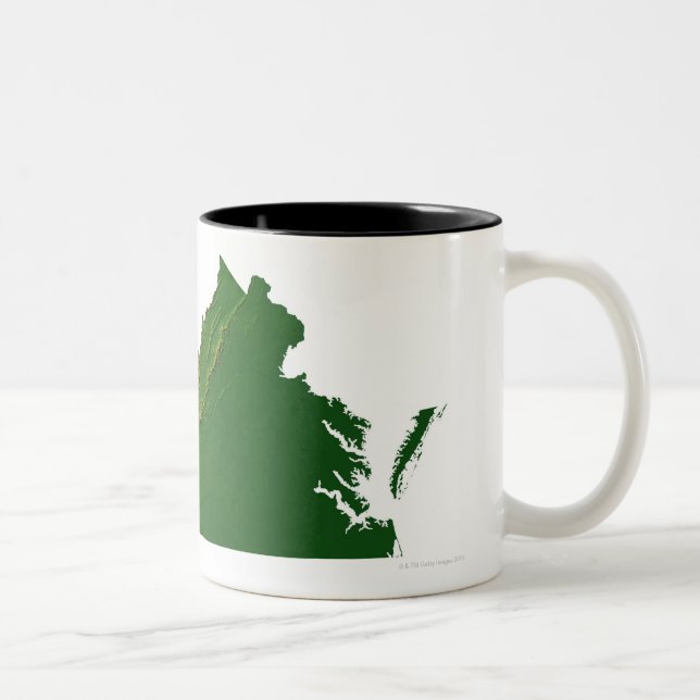 Taza Bicolor Mapa de Virginia (Derecha)