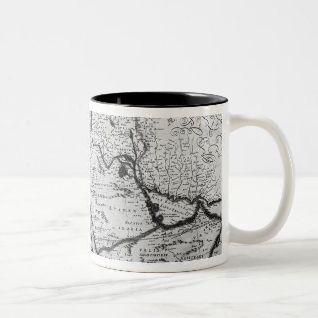 Taza Bicolor Mapa del imperio otomano (Derecha)