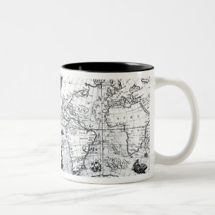 Taza Bicolor Mapa del mundo