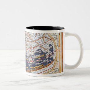 Taza Bicolor Mapa del mundo, 1486