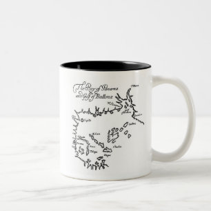 Taza Bicolor Mapa del tesoro pirata