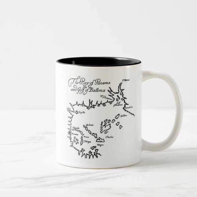 Taza Bicolor Mapa del tesoro pirata (Derecha)