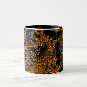 Taza Bicolor Mapa Estelar Celeste Signo Astrológico Escorpio Do