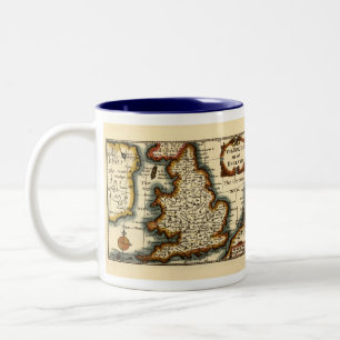 Taza Bicolor Mapa histórico del Reino de Inglaterra