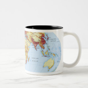 Taza Bicolor Mapa ilustrado 3