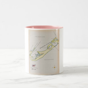Taza Bicolor Mapa ilustrado de Bermudas