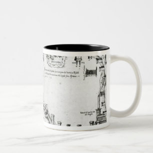 Taza Bicolor Mapa que ilustra La Rochelle ocupado