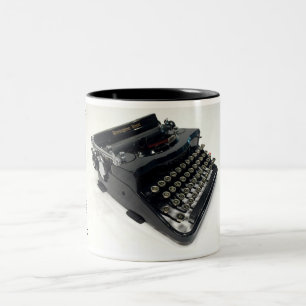 Taza Bicolor Máquina de escribir del modelo 1 de Remington Ran
