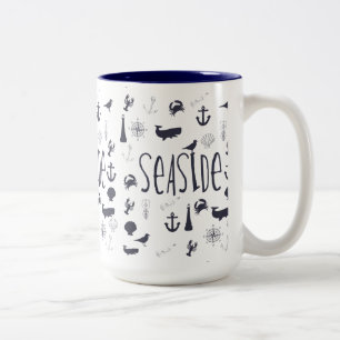 Taza Bicolor Mar Náutico