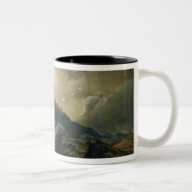 Taza Bicolor Mar tempestuoso con el faro (Derecha)