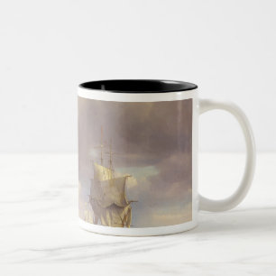 Taza Bicolor Mar tranquilo, 1836