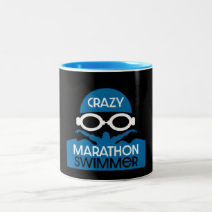 Taza Bicolor Marathon Endurance Swimmer