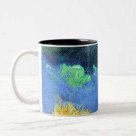 Taza Bicolor Maravilla del Océano Esmeralda en el agua