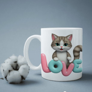 Taza Bicolor Maravillas Bigotudas: Mi Mejor Saga Felina Minimal