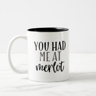 Taza Bicolor Maravilloso Me Tenías En Merlot.