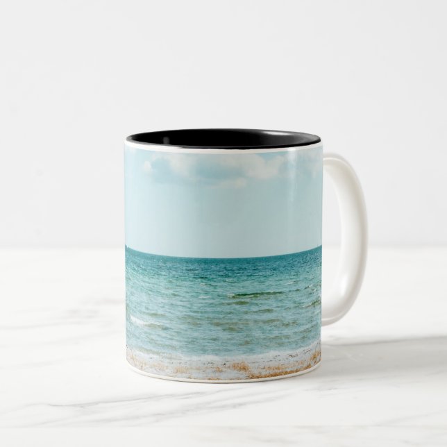 Taza Bicolor Maravilloso paisaje marino (Anverso derecho)