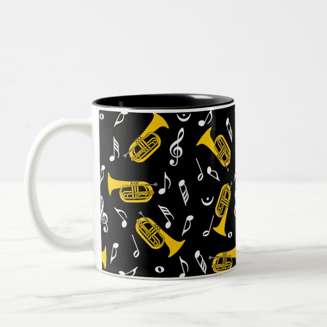 Taza Bicolor *Marchando notas musicales de Baritone (Izquierda)