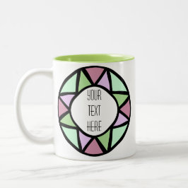 Taza Bicolor Marco artístico crea tu propio tazón de café de do