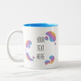 Taza Bicolor Marco artístico crea tu propio tazón de café de do