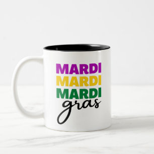 Taza Bicolor Mardi Gras