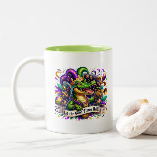 Taza Bicolor Mardi Gras