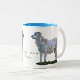 Taza Bicolor Maremma Abruzzes Sheepdog 