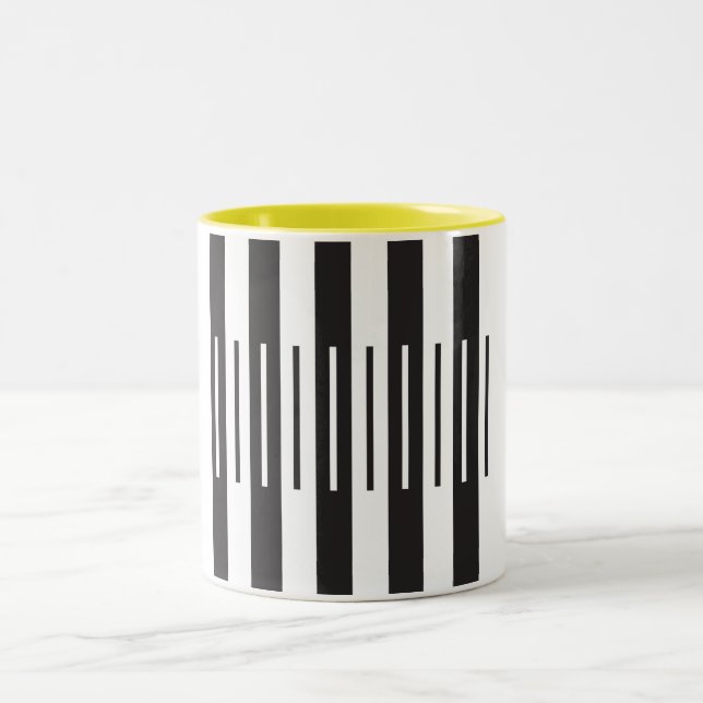 Taza Bicolor Marfil Ebony - Amarillo (Centro)