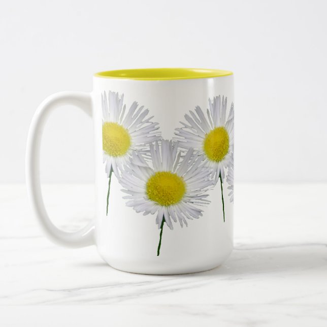 Taza Bicolor Margarita Fleabanes (Izquierda)