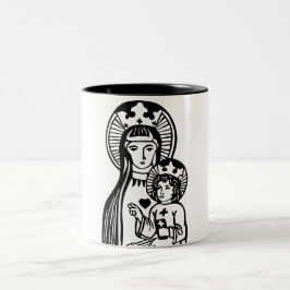 Taza Bicolor María y Jesús