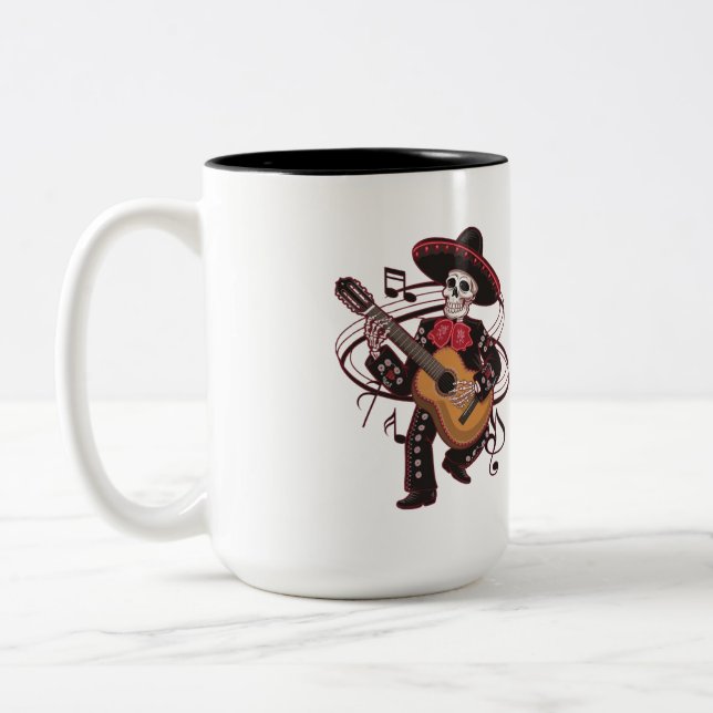 Taza Bicolor Mariachi Skeleton Groove (Izquierda)