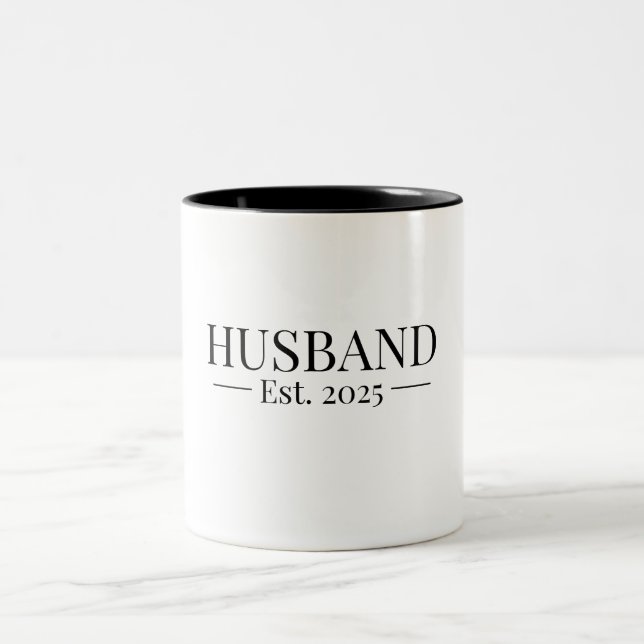 Taza Bicolor Marido Establecido 2025 (Centro)