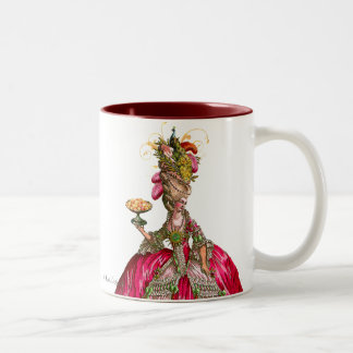 Taza Bicolor Marie Antoinette y Peacock