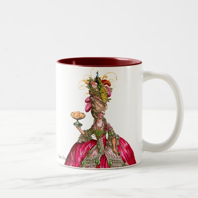 Taza Bicolor Marie Antoinette y Peacock (Derecha)