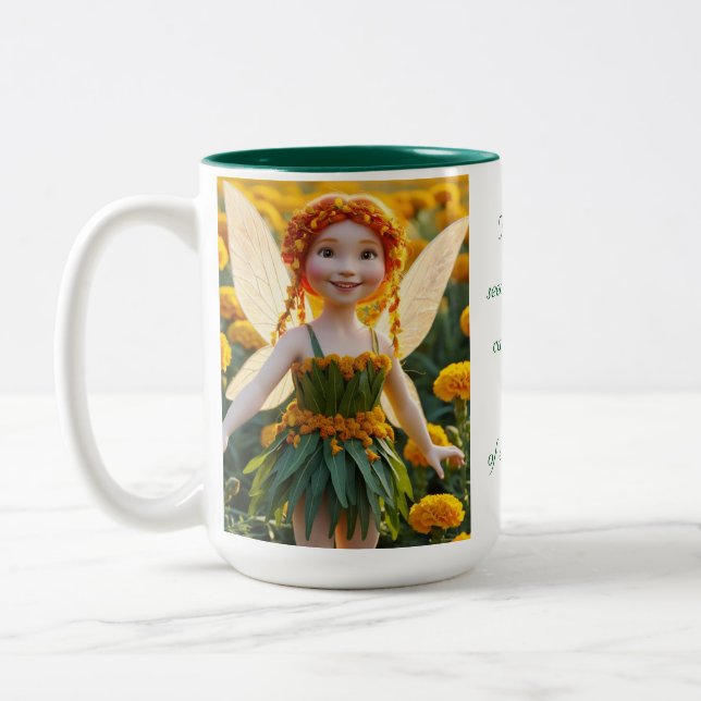 Taza Bicolor Marigold Flower Flower Fairy (Izquierda)