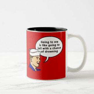 Taza Bicolor Marinero de Sammy