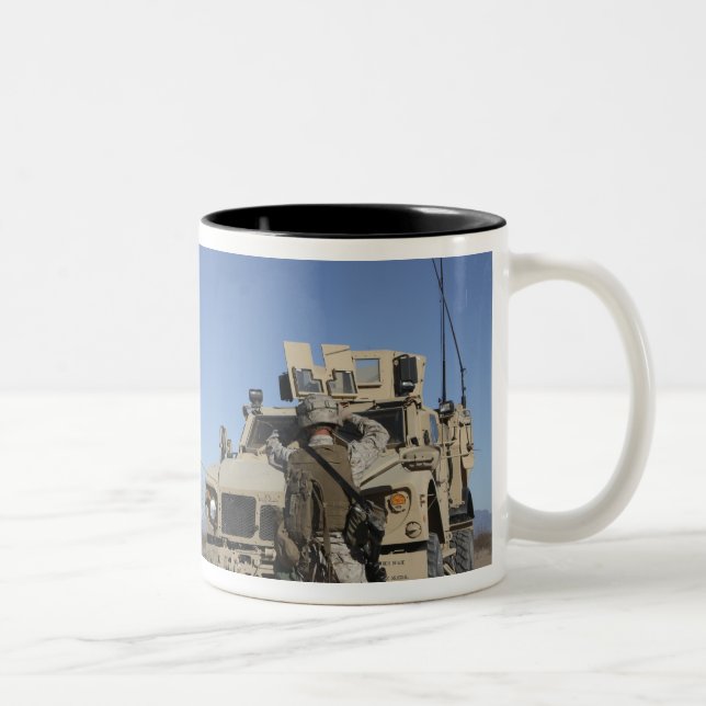 Taza Bicolor Marines de Estados Unidos (Derecha)