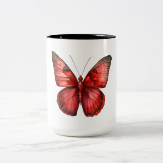 Taza Bicolor Mariposa