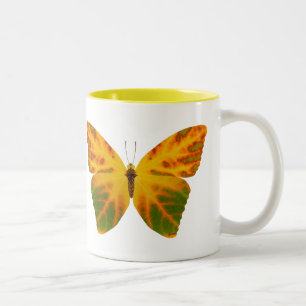 Taza Bicolor Mariposa Aspen Leaf 1