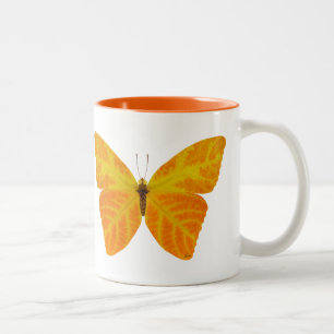 Taza Bicolor Mariposa Aspen Leaf 3