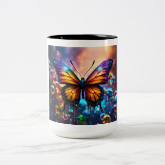 Taza Bicolor Mariposa Bliss Mug