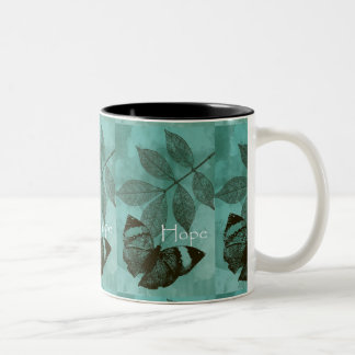 Taza Bicolor Mariposa de Esperanza