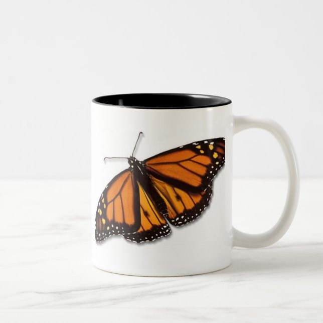 Taza Bicolor Mariposa de monarca Drinkware (Derecha)