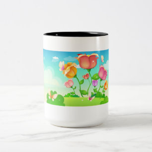 Taza Bicolor Mariposa de Tulip Garden
