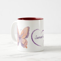 Mariposa Elegante con Nombre Personalizado en Acua