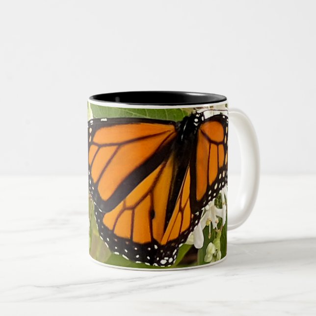 Taza Bicolor Mariposa monarca (Anverso derecho)