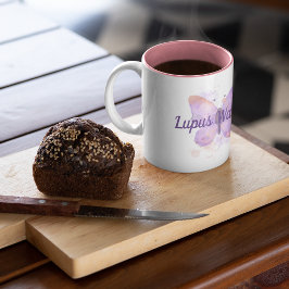 Taza Bicolor Mariposa morada Lupus Warrior