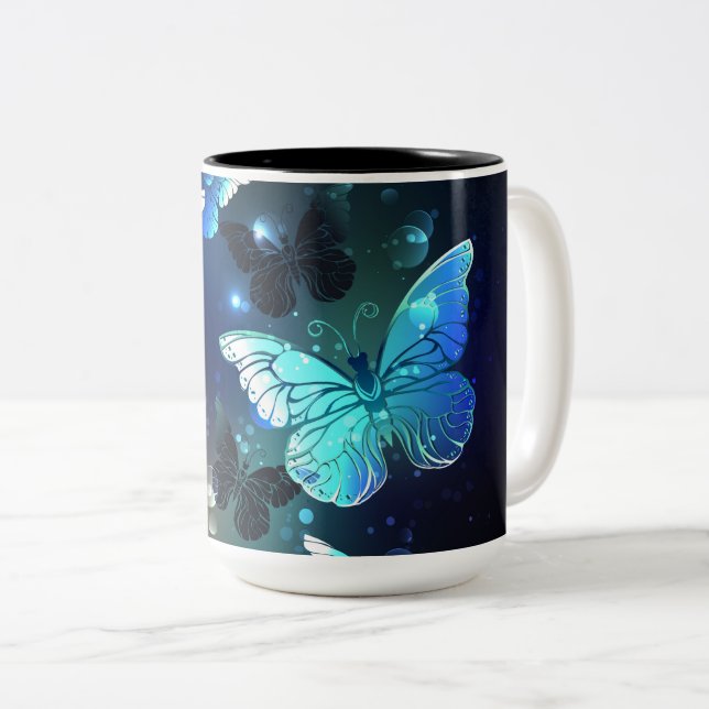 Taza Bicolor Mariposa nocturna fluida (Anverso derecho)