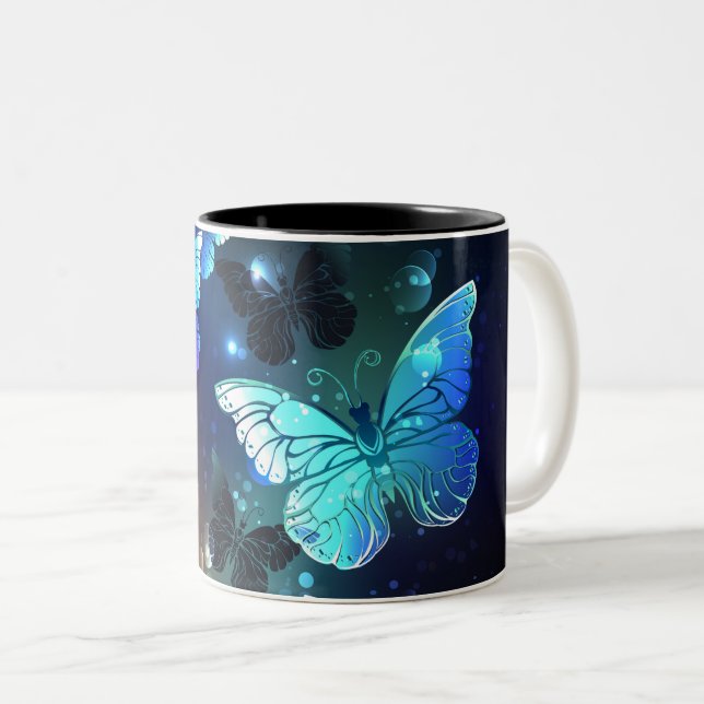 Taza Bicolor Mariposa nocturna fluida (Anverso derecho)
