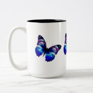 Taza Bicolor Mariposa púrpura