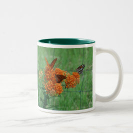 Taza Bicolor Mariposa Weed